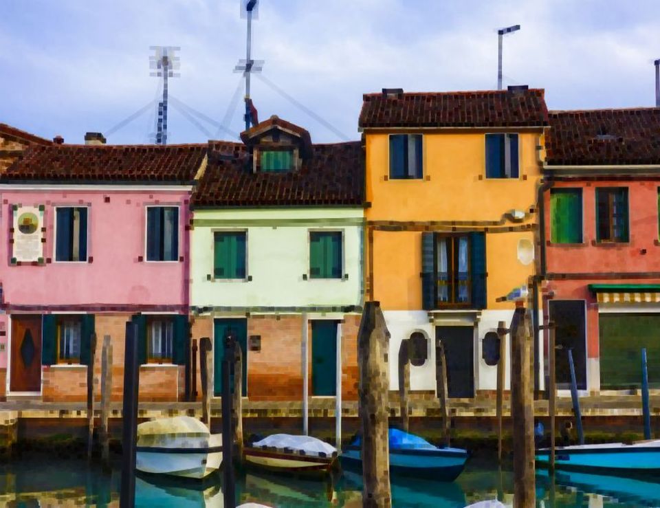 house and streets near sea in venice(italy)-1