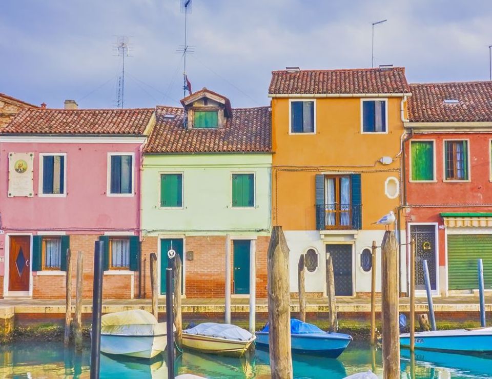 house and streets near sea in venice(italy)-1